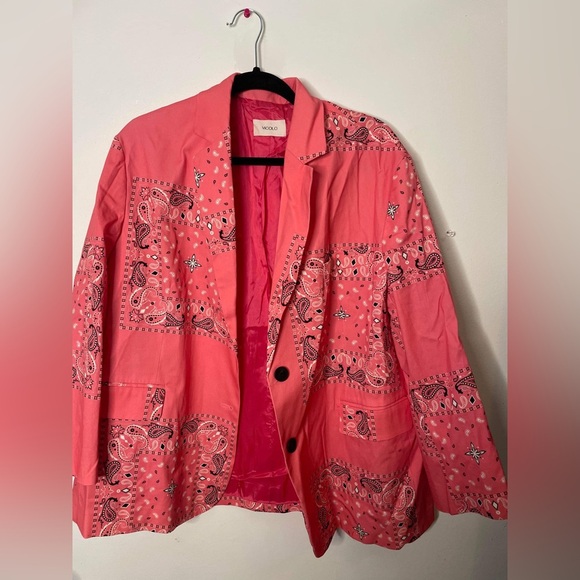 Vicolo pink suit jacket size medium unique - Picture 2 of 10
